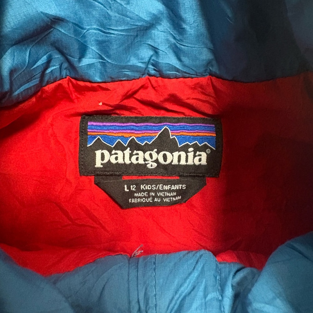 Patagonia Kids Vibrant Blue Puffer Jacket - Picture 4 of 5
